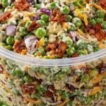 Keto Creamy Bacon Pea Salad