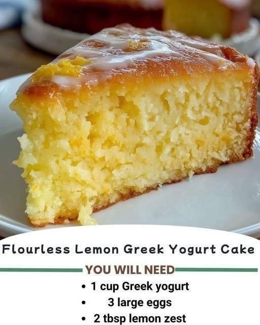 Flourless Lemon Greek Yogurt Cake