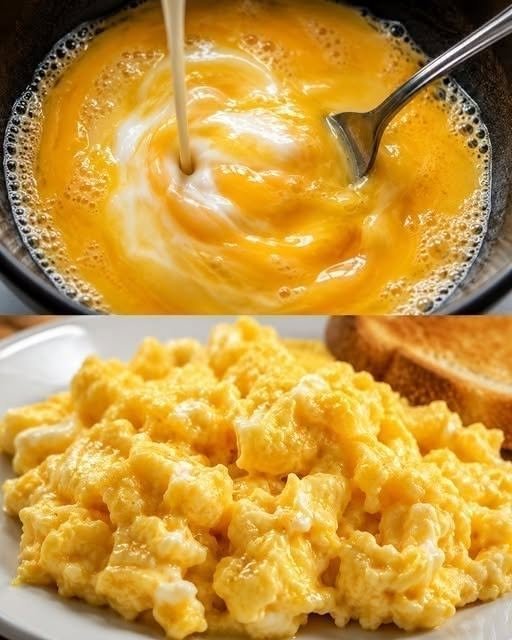 Soft and Creamy Scrambled Eggs